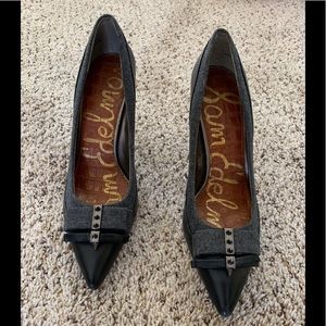 Sam Edelman Felt & Leather Pumps